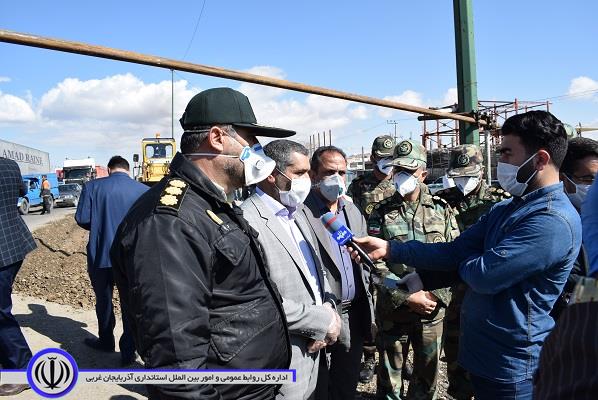 آغاز اعمال محدودیت ترافیکی و پایش سلامت مسافران در گذرگاه ارتباطی آذربایجان غربی و شرقی ( محور میاندوآب – ملکان و بالعکس) با حضور فرمانداران میاندوآب و ملکان