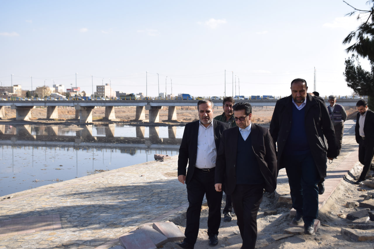 قدردانی مدیران کل حراست و بازرسی استانداری آذربایجان‌غربی از جدیت فرماندار میاندوآب در اجرای پروژه ساحل سازی زرینه رود