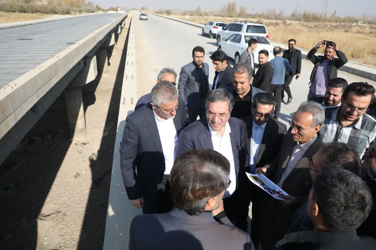 بازدید استاندار آذربایجان‌غربی از پروژه احداث کنارگذر شمال‌غربی میاندوآب
