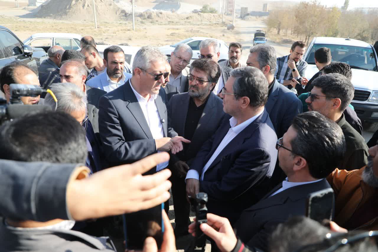 بازدید استاندار آذربایجان‌غربی از پروژه ساماندهی خروجی شهرستان میاندوآب
