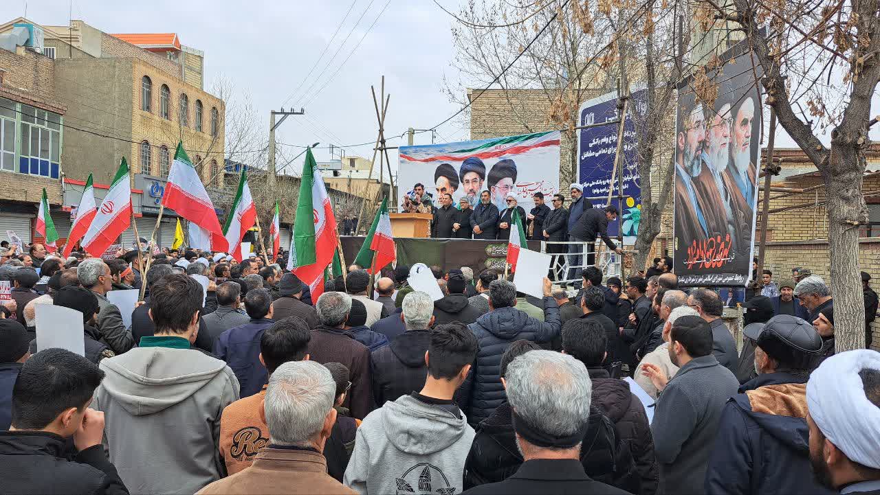 حضور امیرتیموری،  معاون استاندار و فرماندار ویژه میاندوآب در راهپیمایی دشمن‌شکن روز قدس