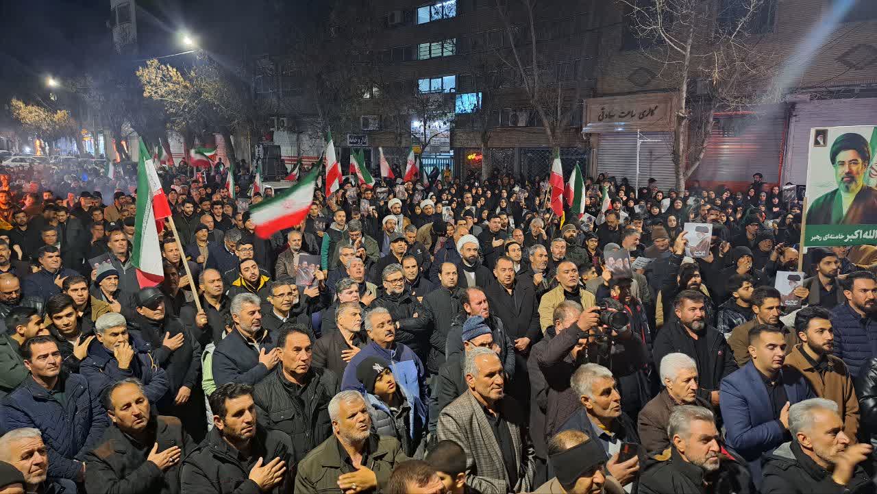 پانزدهمین روز حضور خیابانی مردم شهیدپرور میاندوآب در حمایت از نظام جمهوری اسلامی ایران و خونخواهی رهبر شهید