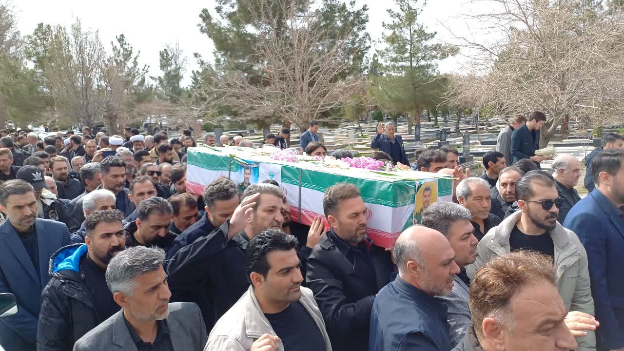 برگزاری آئین تشییع پیکر مطهر شهدای جنگ رمضان در میاندوآب