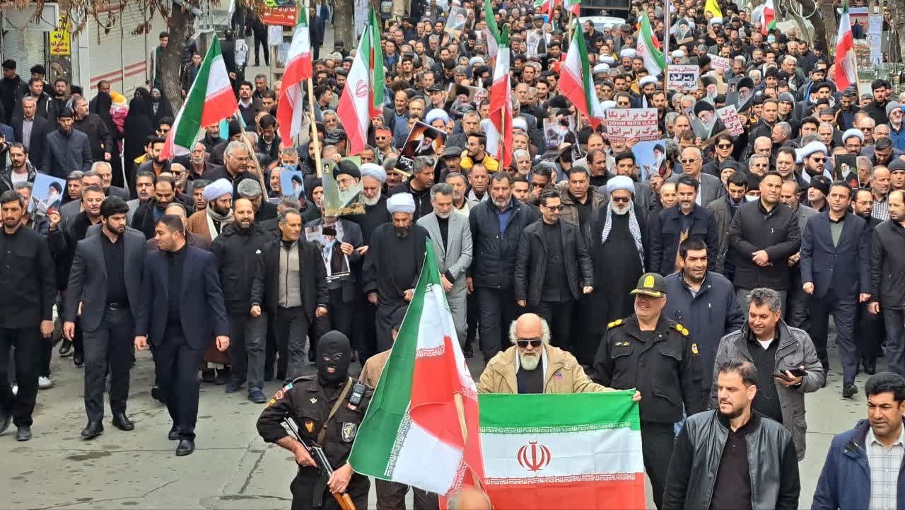 حضور بی نظیر و باشکوه مردم شهرستان میاندوآب در راهپیمایی استکبار شکن روز جهانی قدس