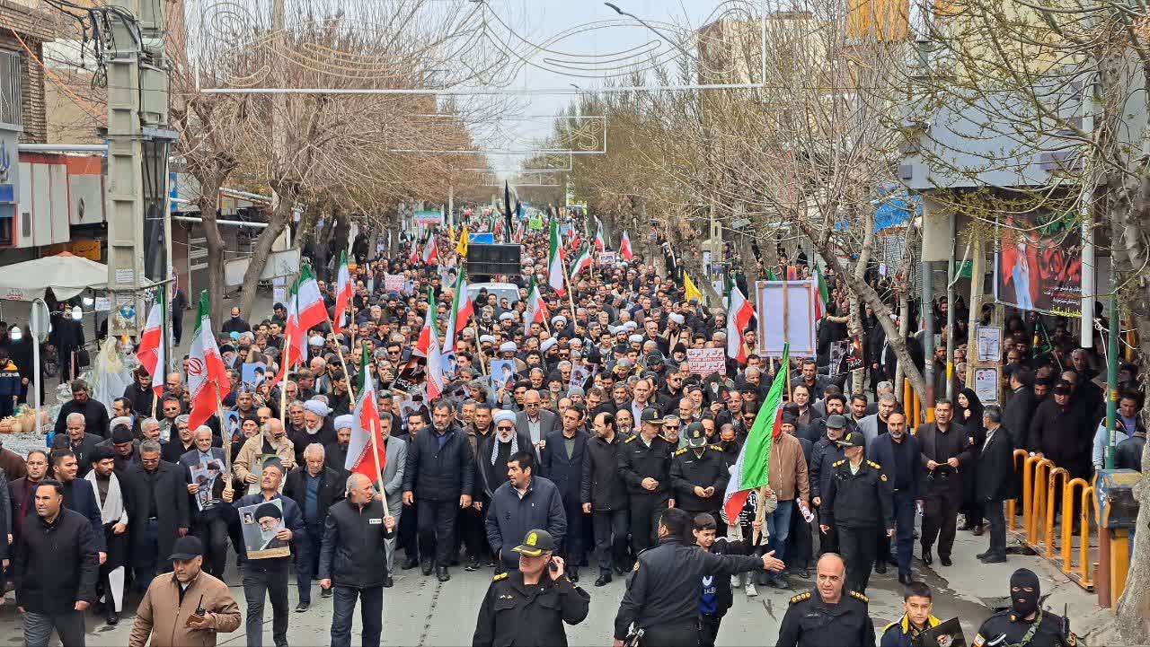 حضور بی نظیر و باشکوه مردم شهرستان میاندوآب در راهپیمایی استکبار شکن روز جهانی قدس