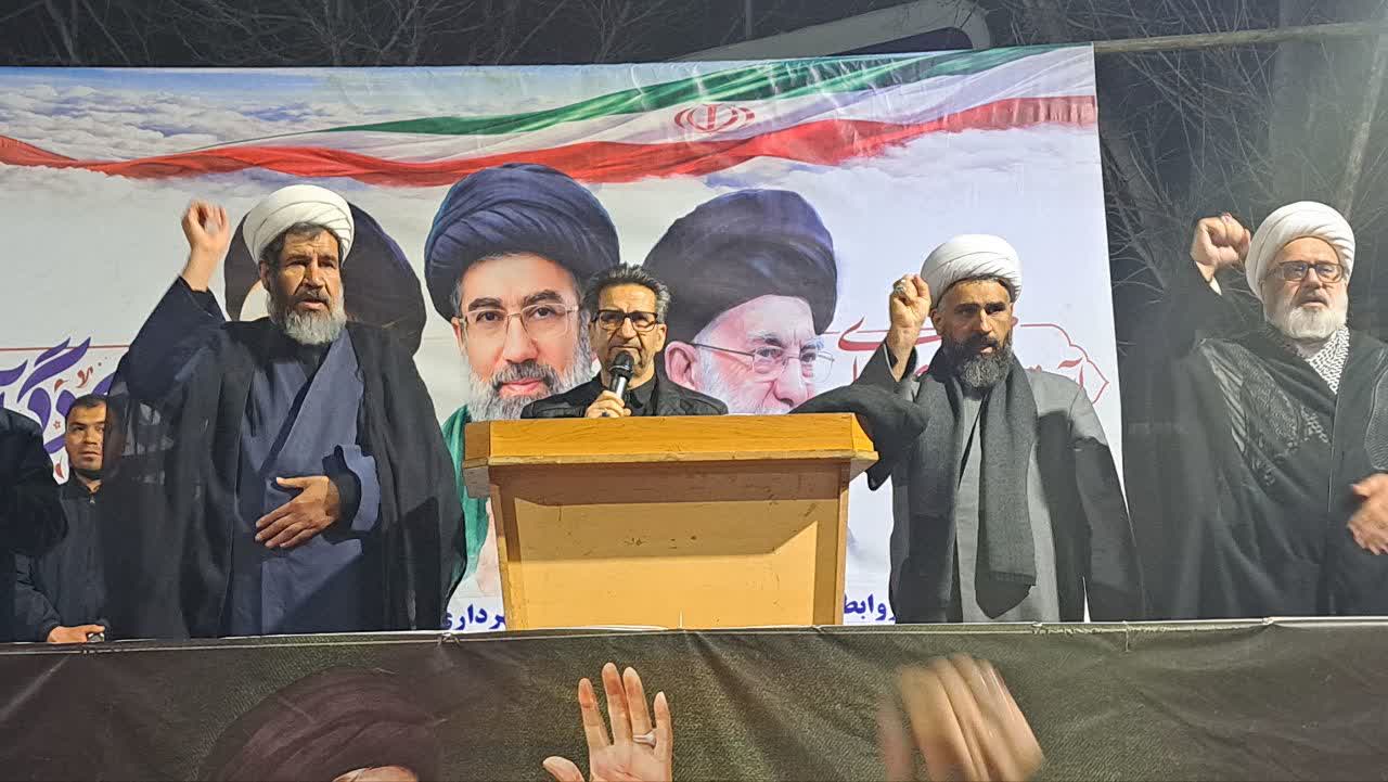 پانزدهمین روز حضور خیابانی مردم شهیدپرور میاندوآب در حمایت از نظام جمهوری اسلامی ایران و خونخواهی رهبر شهید