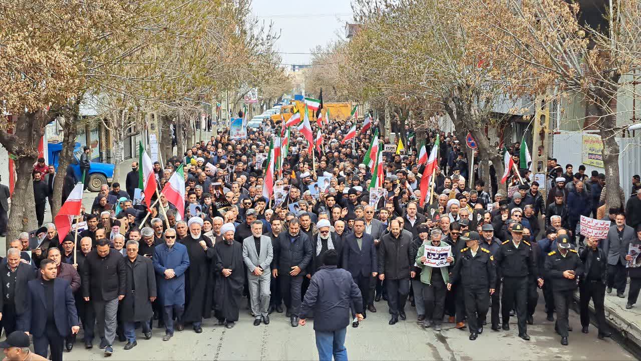 حضور بی نظیر و باشکوه مردم شهرستان میاندوآب در راهپیمایی استکبار شکن روز جهانی قدس