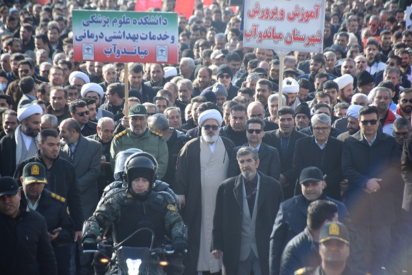 نمایش اتحاد مقدس میاندوآبی ها علیه تروریسم صهیونی- آمریکایی+تصاویر