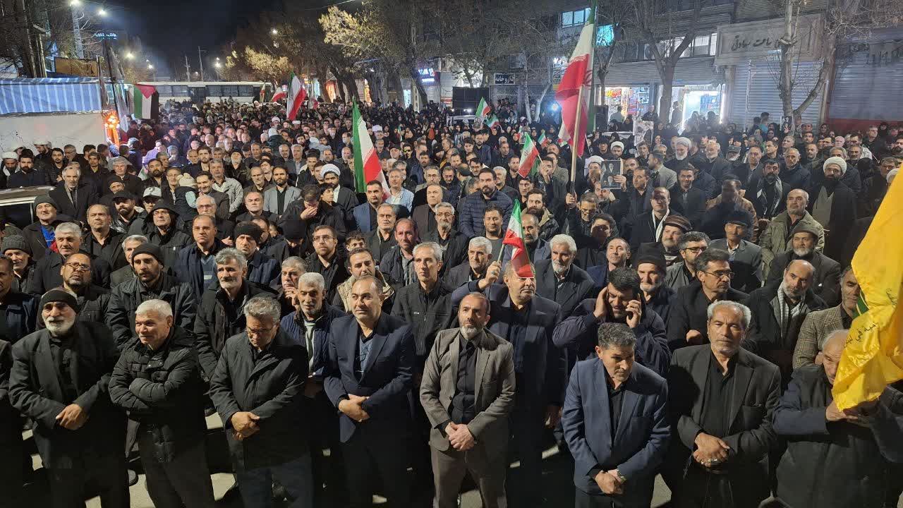 گزارش تصویری از تجمع باشکوه مردم میاندوآب