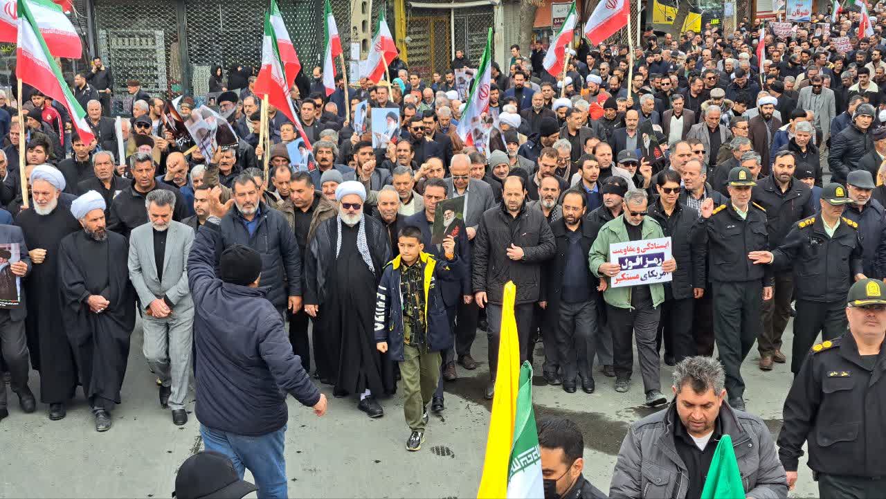 حضور بی نظیر و باشکوه مردم شهرستان میاندوآب در راهپیمایی استکبار شکن روز جهانی قدس