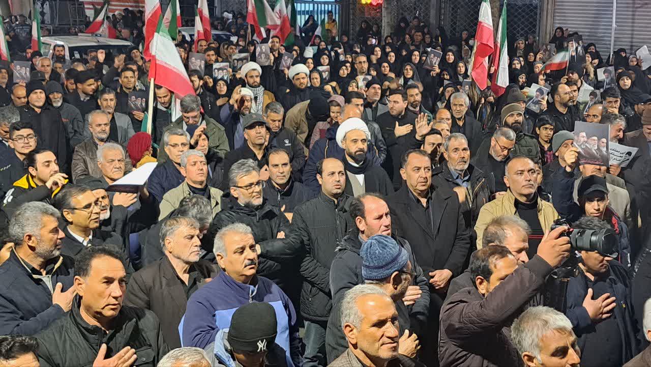 پانزدهمین روز حضور خیابانی مردم شهیدپرور میاندوآب در حمایت از نظام جمهوری اسلامی ایران و خونخواهی رهبر شهید